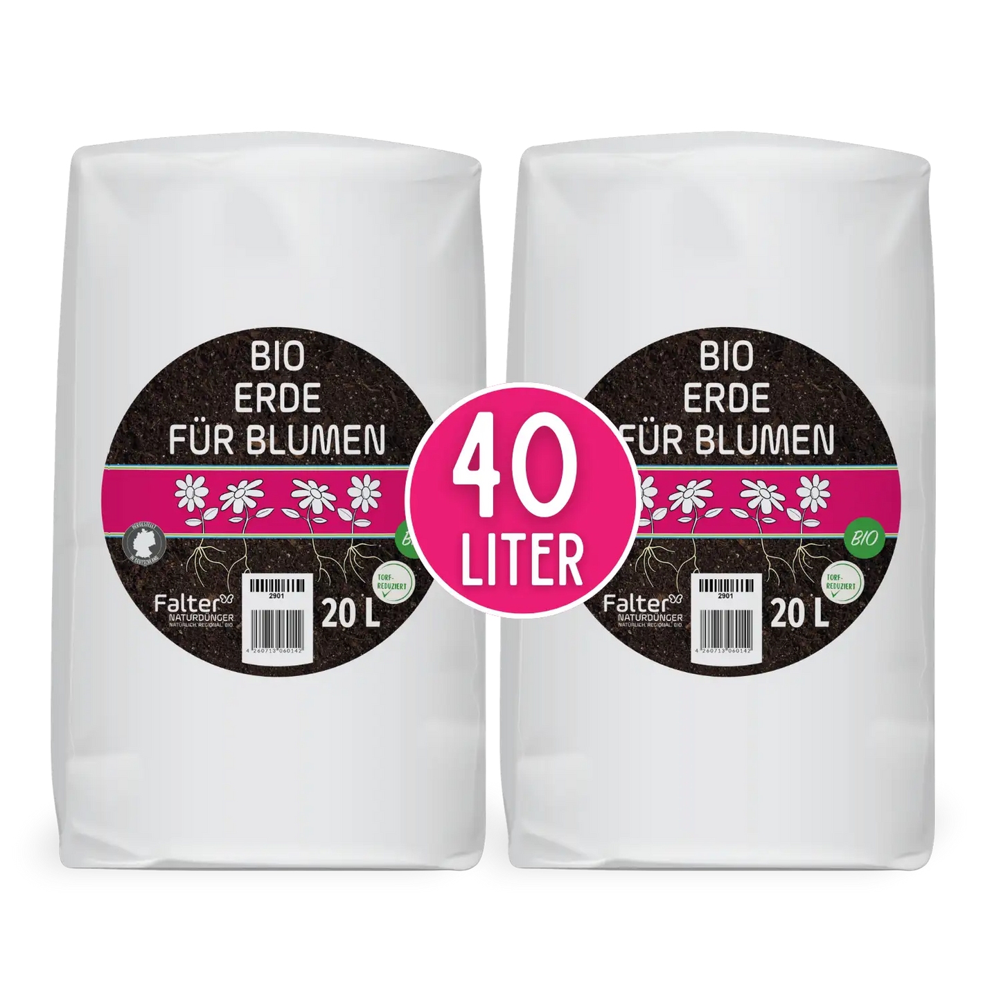 Bioerde für Blumen 40 Liter