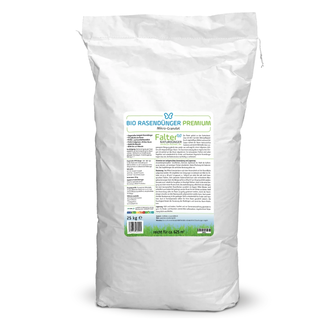 Falter BIO Rasendünger Premium 25 kg Papiersack