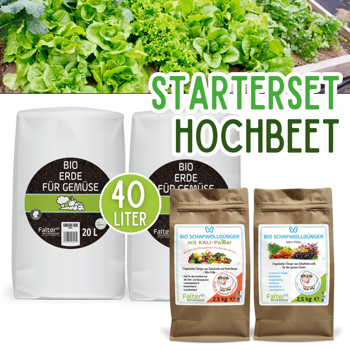 Starterset Hochbeet - Produktbilder