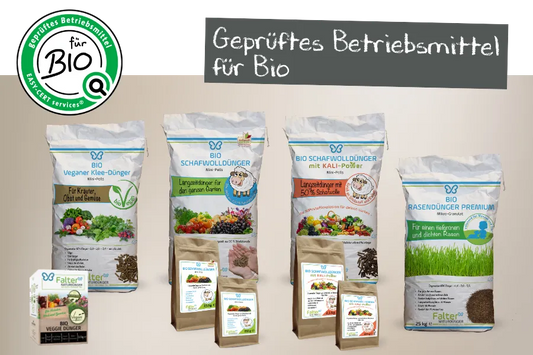 Geprüftes Betriebsmittel für Bio