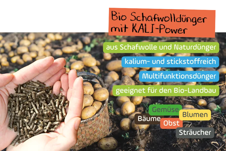 Bio Schafwolldünger mit KALI-Power