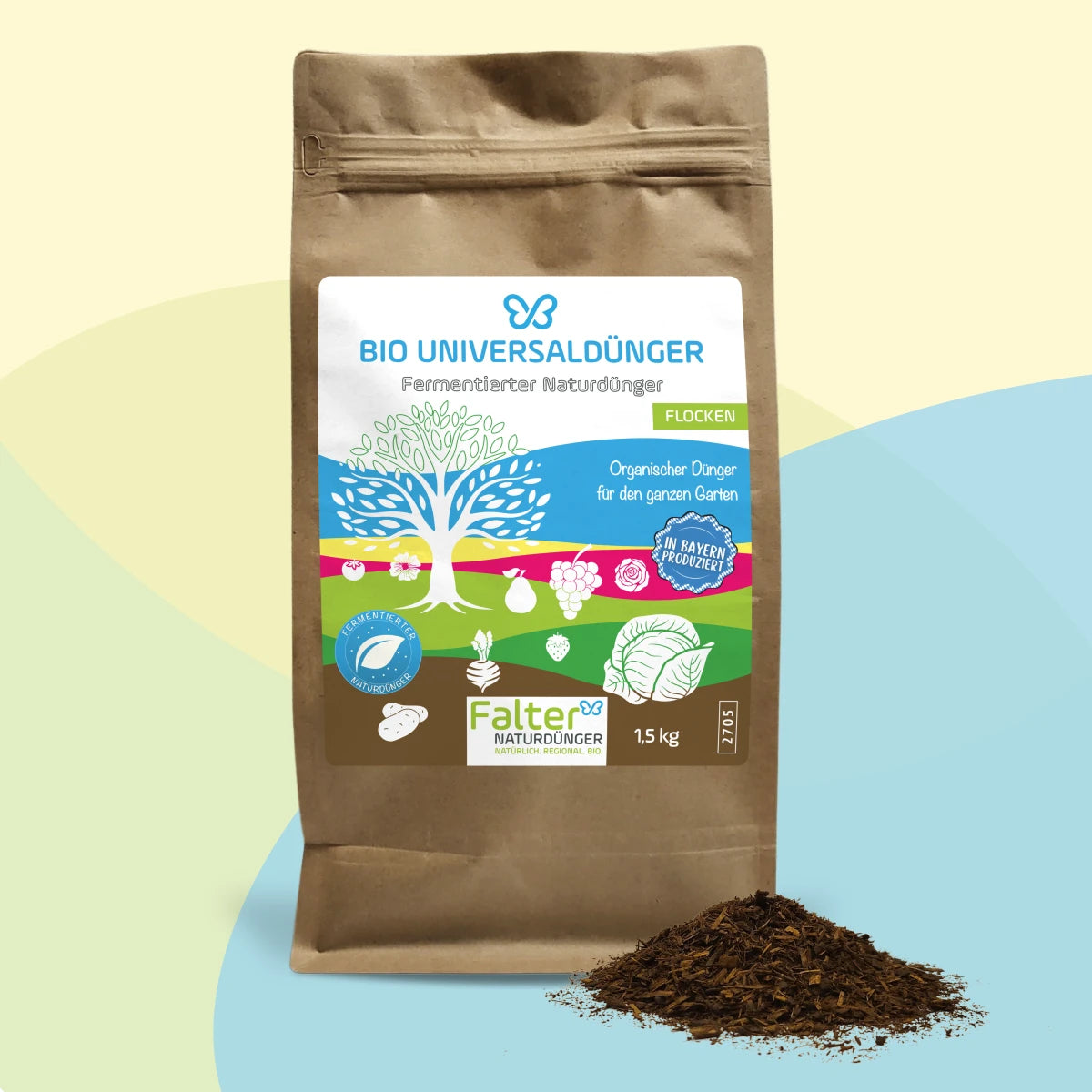 Falter BIO Universaldünger Flocken 1,5 kg - organischer Gartendünger