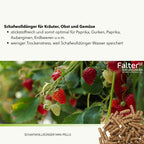 Schafwolldünger für Kräuter, Obst und Gemüse. Stickstoffreich und somit optimal für Paprika, Gurken, Paprika, Auberginen, Erdbeeren u.v.m. Weniger Trockenstress, weil Schafwolldünger Wasser speichert.