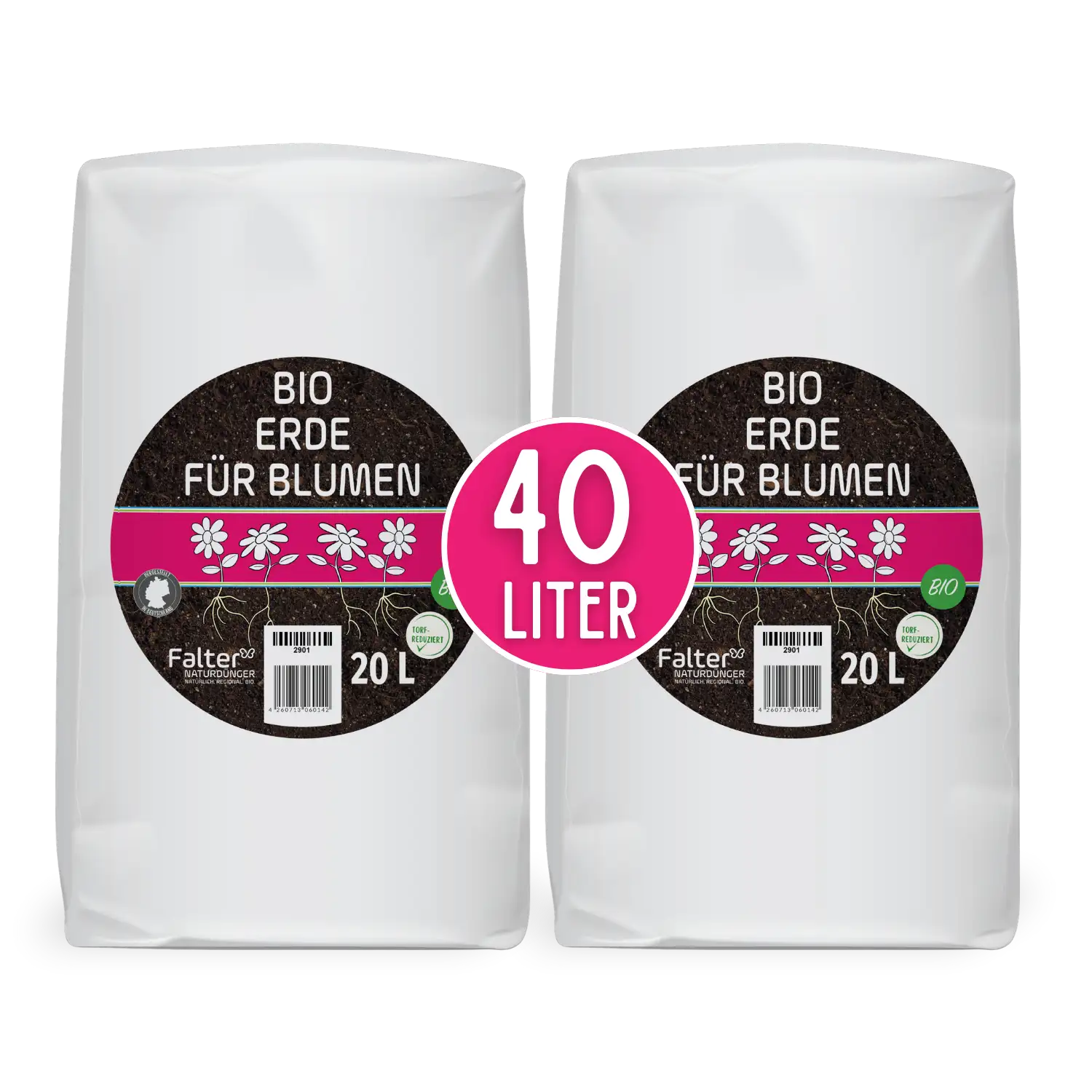 Bioerde für Blumen 40 Liter