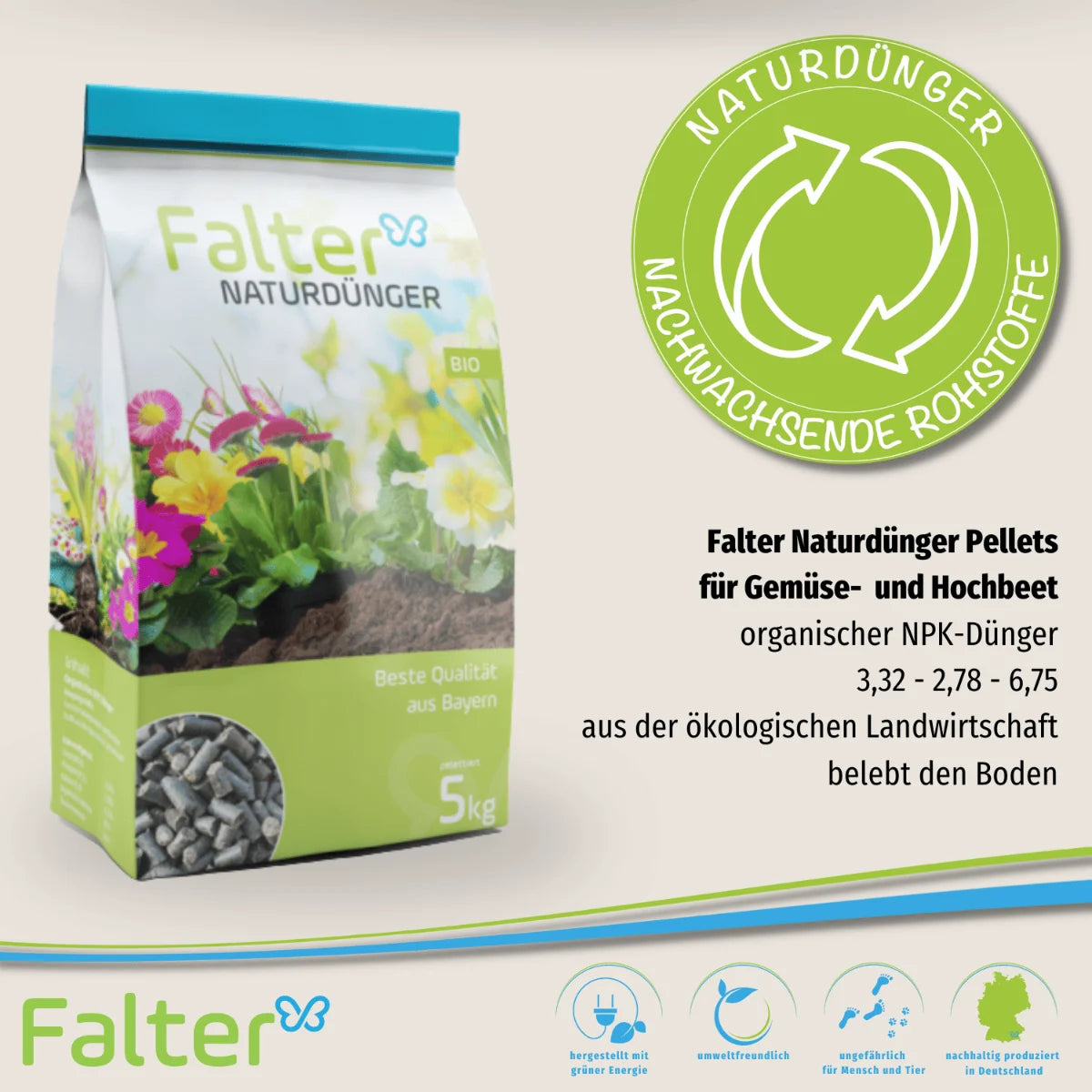 Falter BIO Naturdünger Pellets 5 kg