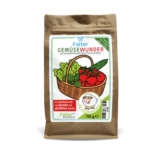 Falter GemüseWunder - Bio Naturdünger Mini-Pells aus Schafwolle - 110 g - Probiergröße