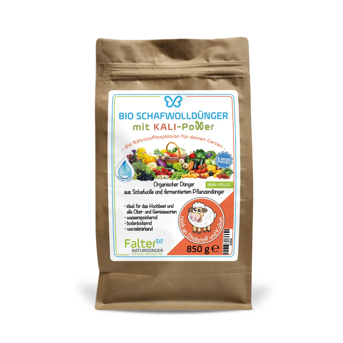 Falter Bio Schafwolldünger Mini-Pells mit KALI-Power 850g