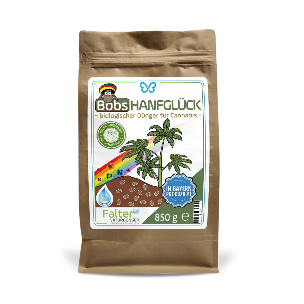 Bobs Hanfglück - Biologischer Cannabisdünger von Falter mit Schafwolle