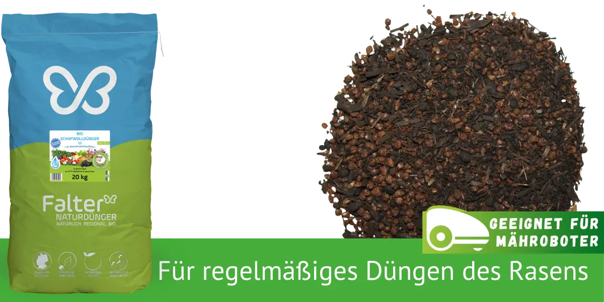 Für regelmäßiges Düngen des Rasens - geeignet für Mähroboter