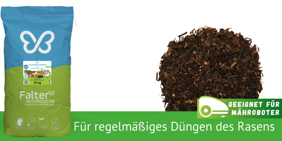 Für regelmäßiges Düngen des Rasens - geeignet für Mähroboter