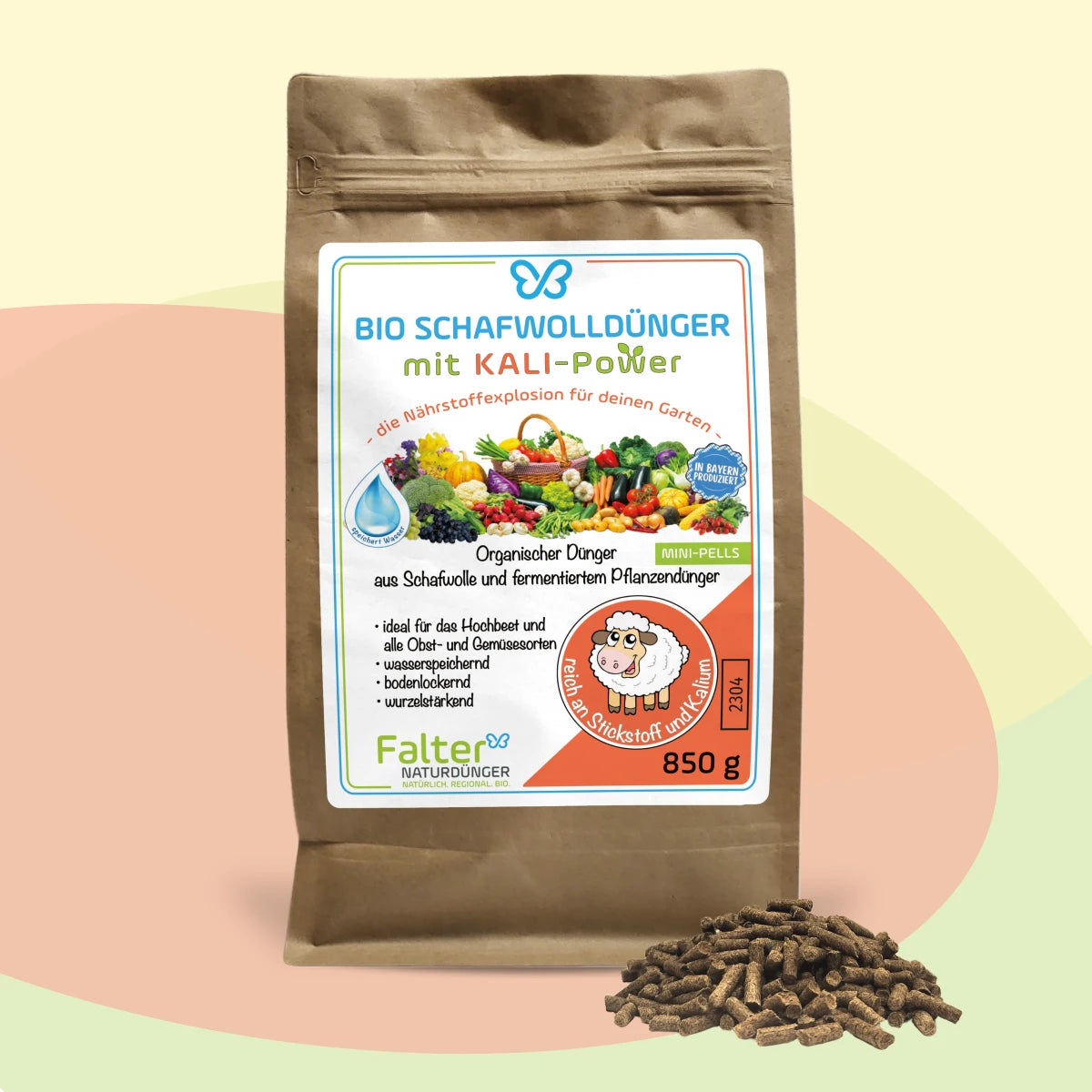 Falter BIO Schafwolldünger mit KALI-Power 850 g