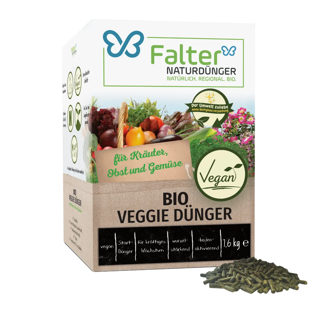 Falter BIO Veggie-Dünger - Kleedünger Pellets 1,6 kg