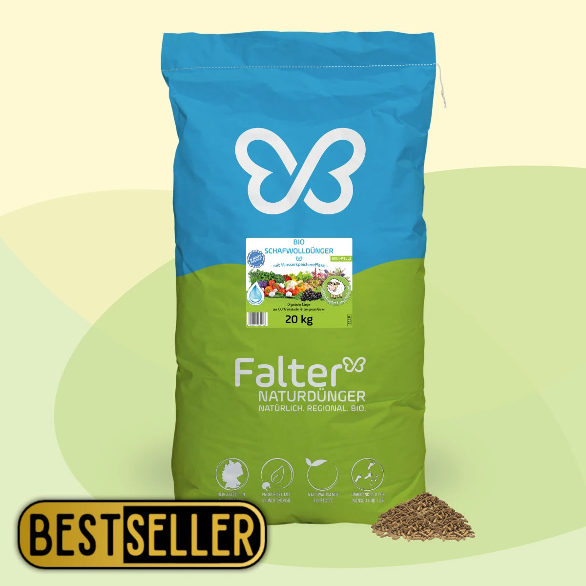 Falter BIO Schafwolldünger Mini-Pells 20 kg