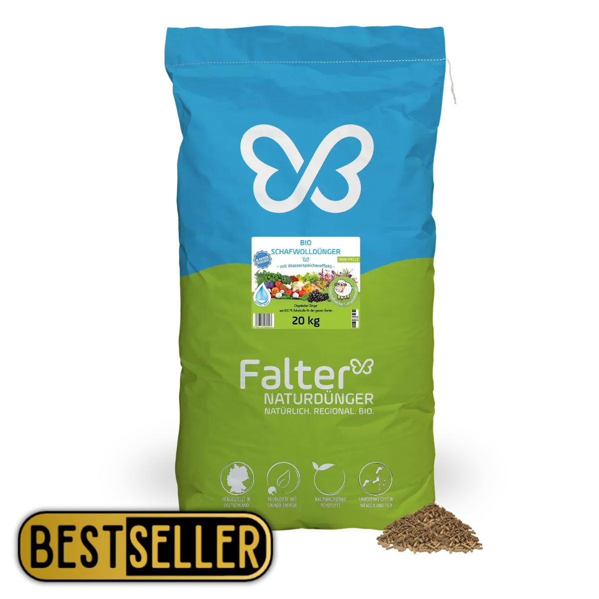 Falter BIO Schafwolldünger Mini-Pells 20 kg