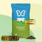 Falter Bio Rasendünger Premium 20 kg für 500 qm Rasen für Frühling, Sommer und Herbst. Organischer Dünger auch für Bäume, Sträucher, Hecken, Koniferen und Rosen