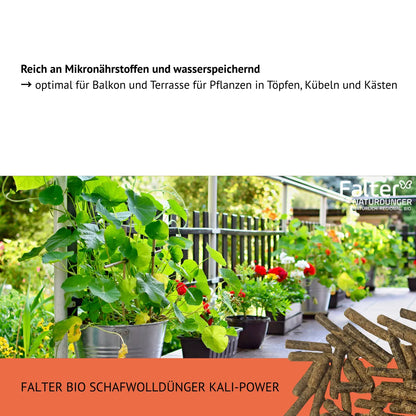 Reich an Mikronährstoffen und wasserspeichernd
→ optimal für Balkon und Terrasse für Pflanzen in Töpfen, Kübeln und Kästen