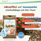 Falter BIO Schafwolldünger mit KALI-Power 850 g: Nährstoffkick und Wasserspeicher. Unbedenklich für Mensch, Tier und Umwelt. Kaliumreich für Balkonpflanzen und Gemüse. Mit Schafwolle: speichert Wasser.