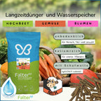 20kg Falter Schafwolldünger mit KALI-Power- kaliumreiche Schafwollpellets - Langzeitdünger und Wasserspeicher für Hochbeet, Gemüse und Blumen