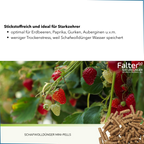 Schafwolldünger für Kräuter, Obst und Gemüse. Stickstoffreich und somit optimal für Erdbeeren, Gurken, Paprika, Auberginen u.v.m. Weniger Trockenstress, weil Schafwolldünger Wasser speichert.
