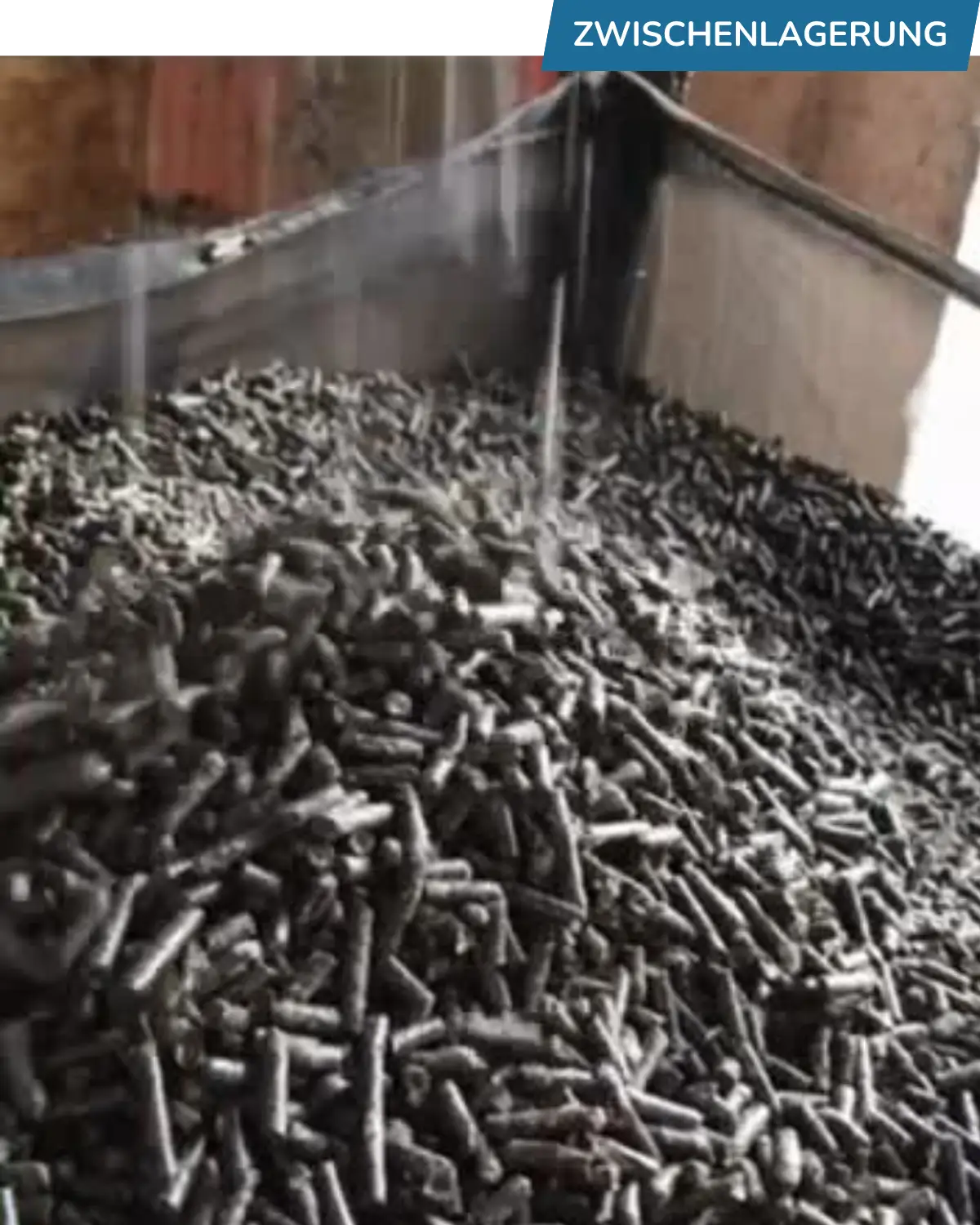 Pellets werden in BigBags aufgefangen